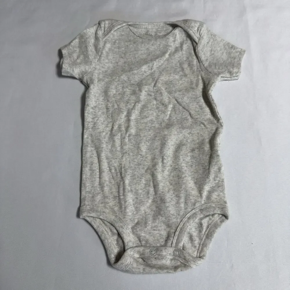 Little Planet Organic Cotton 3pc Bodysuit 18 Months Dinosaur Stripes Grey